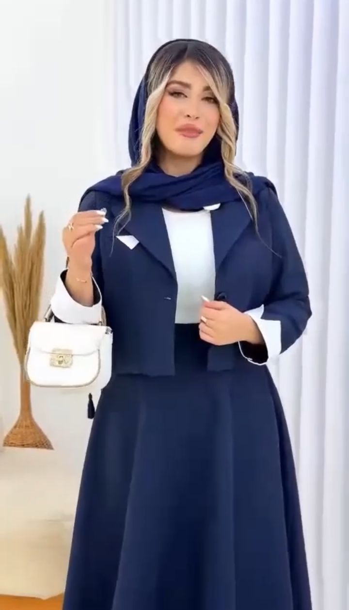 ست کت و دامن نیلوفر