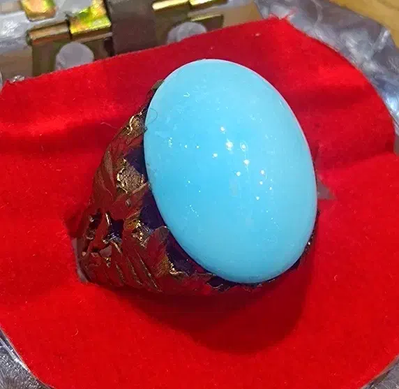 نگین فیروزه عجمی نیشابوری سایز درشت احیا نشده