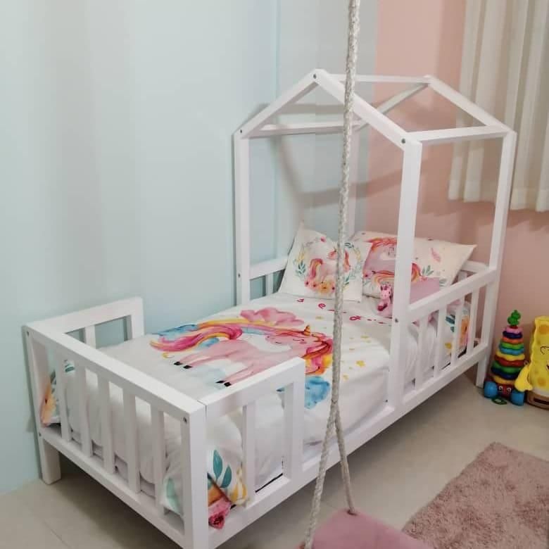 تخت کلبه چوبی مدل اسکارلت مونتسوری