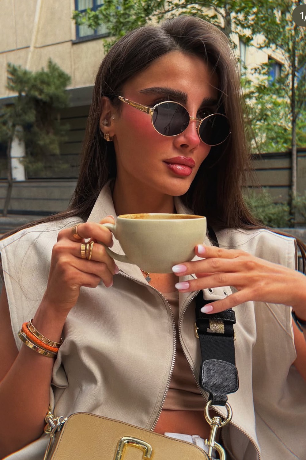 عینک آفتابی زنانه برند YSL کد YL1011