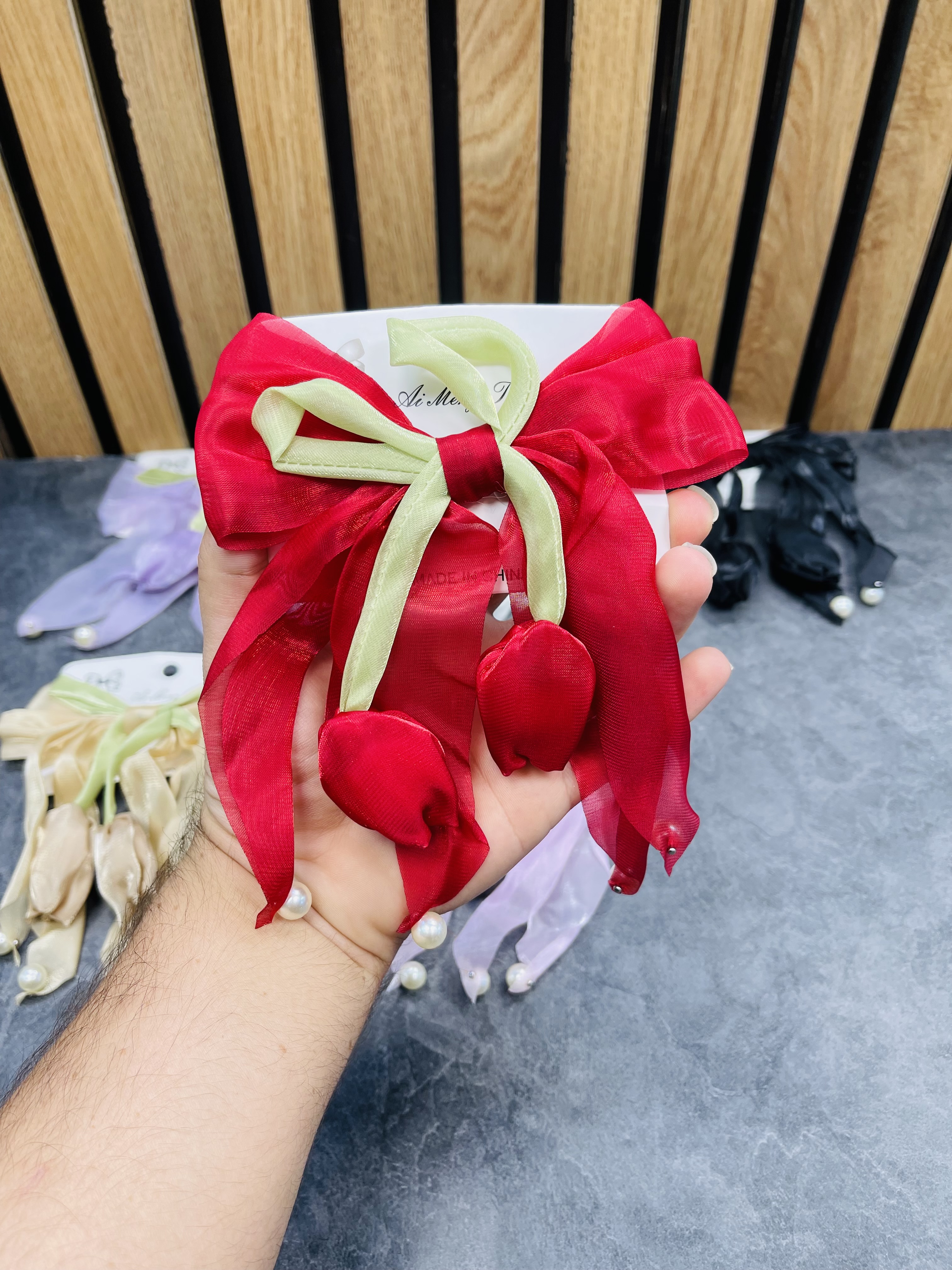 گیره پاپیون گل لاله
